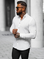 Класична сорочка чоловіча Бiла OZONEE O/V93