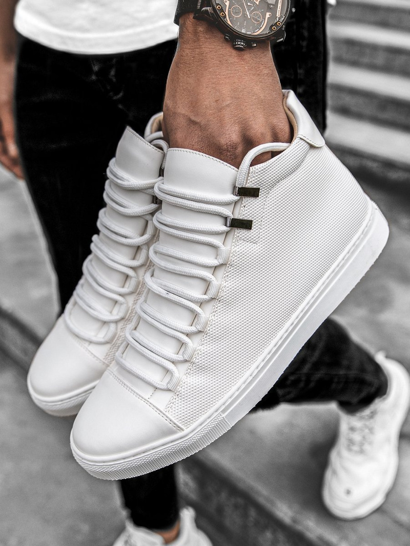 Sneakersy wysokie białe OZONEE G/222
