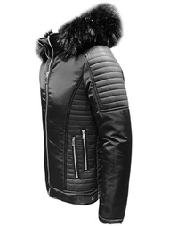 Kurtka zimowa męska czarna OZONEE O/88835 