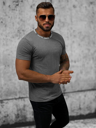 T-shirt męski grafitowy OZONEE JS/8T228/5