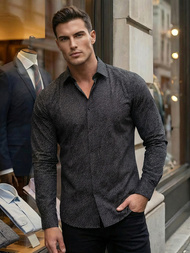 Cорочка чоловіча чорна OZONEE V/V184Z