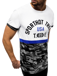 T-Shirt męski biały OZONEE JS/SS10983