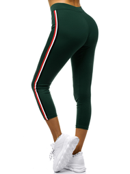 Legginsy damskie ciemno-zielone OZONEE JS/1036/B18