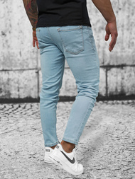 Spodnie jeansowe męskie niebieskie OZONEE O/4679Z