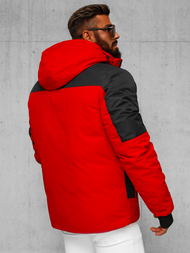 Kurtka zimowa męska czerwona OZONEE JS/91M9902/270Z