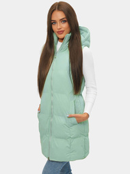 Стьобаний жіночий жилет м'ятна OZONEE JS/M721/236