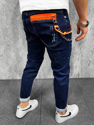 Spodnie jeansowe męskie granatowe OZONEE O/B6324