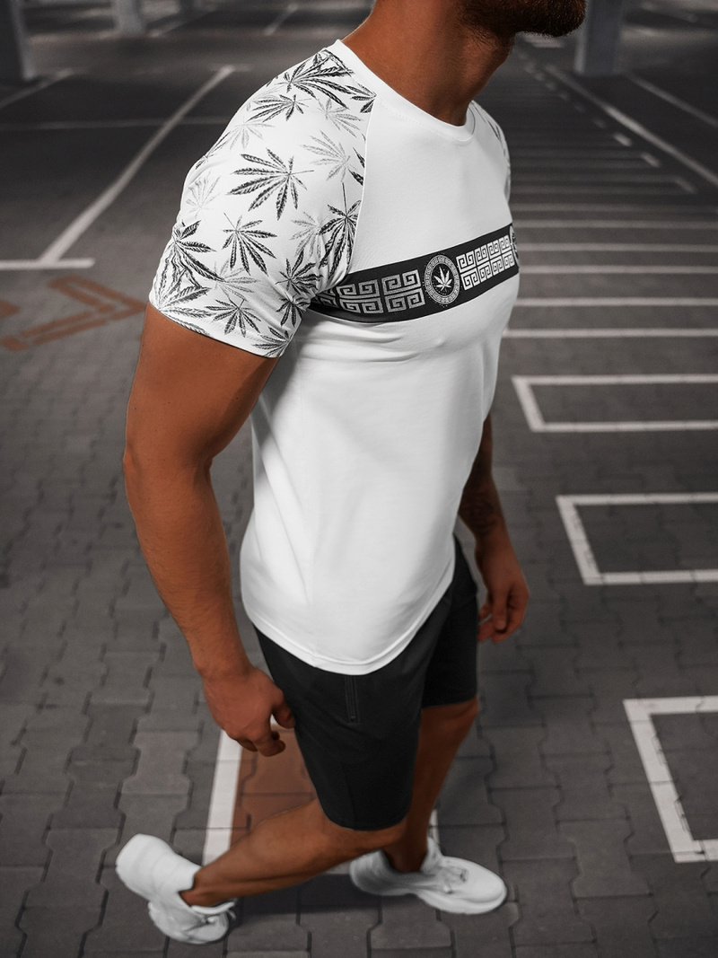 Чоловічий спортивний комплект Бiло-Чорний OZONEE O/HM760