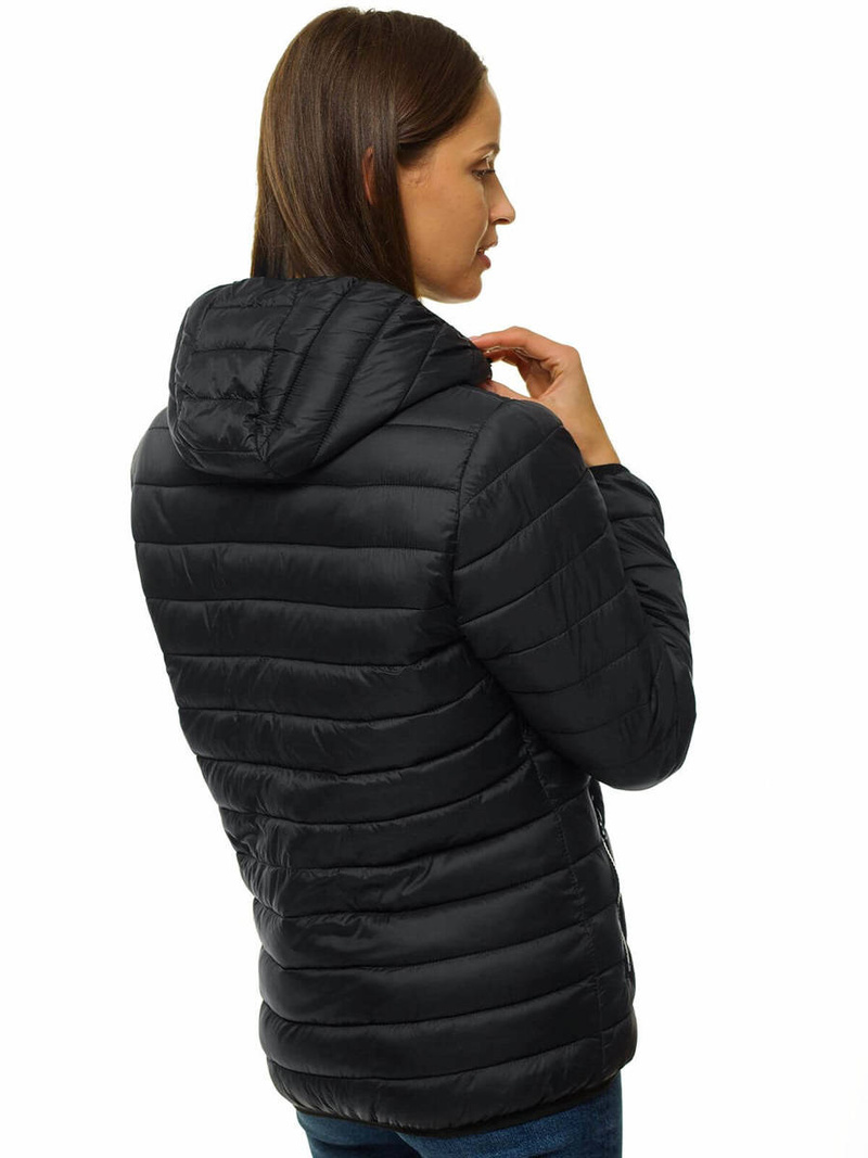 Kurtka przejściowa damska czarna OZONEE JS/M23036/392