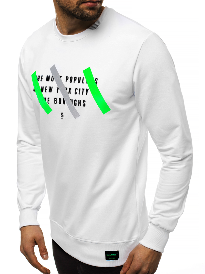 Bluza męska biała OZONEE MACH/2105