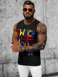 Футболка Чоловіча Чорна OZONEE O/T102/3Z