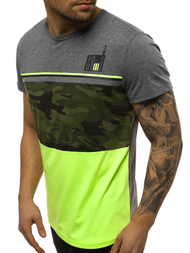 T-Shirt męski grafitowy OZONEE JS/SS10979