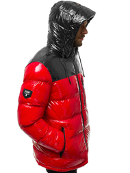 Kurtka zimowa męska pikowana czerwona OZONEE N/6462