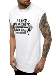 Майка чоловіча Бiлий OZONEE MACH/M1210