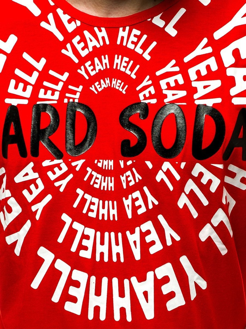 Футболка чоловіча Червона OZONEE JS/KS1948Z