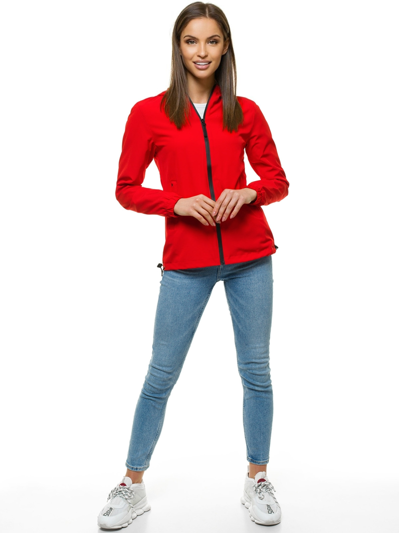 Kurtka przejściowa damska czerwona OZONEE JS/HH036/5