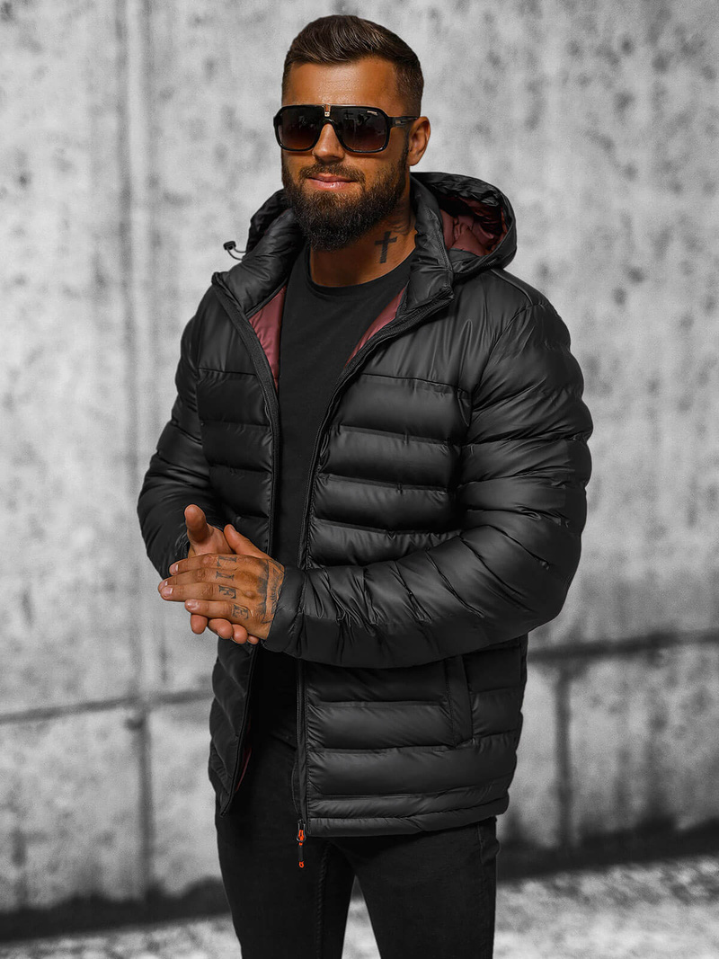 Куртка чоловіча чорна OZONEE JS/22M326/392