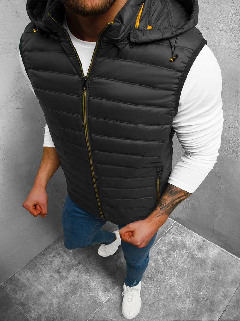 Безрукавка чоловіча Чорна OZONEE N/7108/1