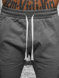 Spodnie męskie joggery szare OZONEE O/G3043