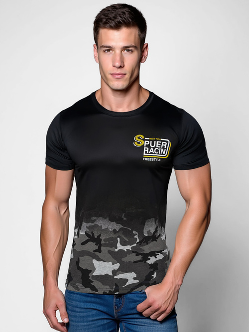 T-shirt męski szary OZONEE JS/S985/2Z