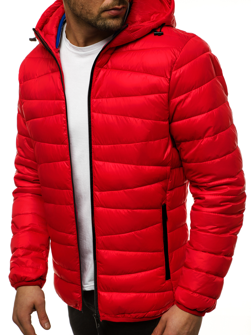 Kurtka męska przejściowa czerwona OZONEE JB/JP1139