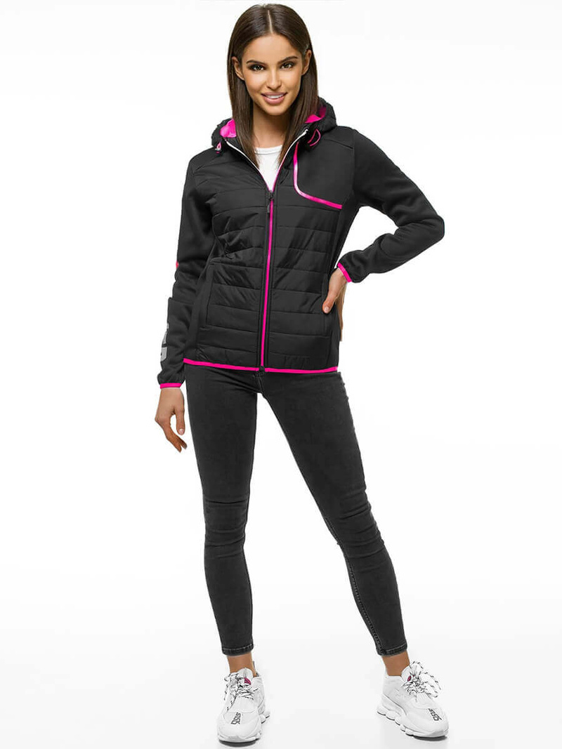 Kurtka damska czarna OZONEE JS/KSW4008