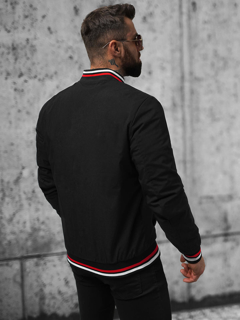 Kurtka męska czarna OZONEE JS/84M3001/392