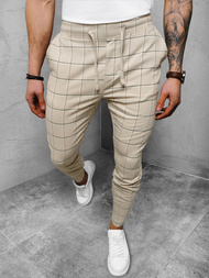 Чоловічі штани чиносбежеві OZONEE DJ/2278/22