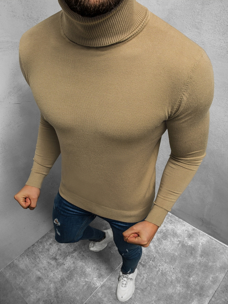 Светр чоловічій Бежевий OZONEE TMK/YY02/11Z