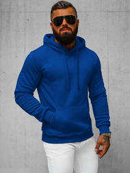 Bluza męska z kapturem chabrowa OZONEE JS/2009/65Z 