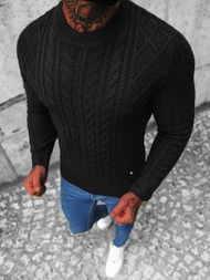 Sweter męski czarny OZONEE NB/MM6010/4