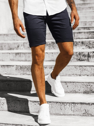 Spodenki męskie chinos ciemno-granatowe OZONEE DJ/1008