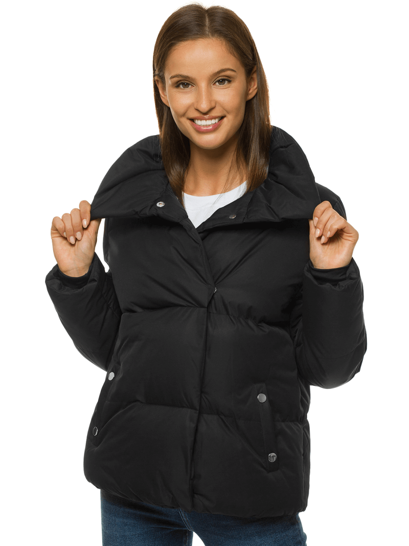 Kurtka zimowa damska czarna OZONEE JS/M23062/2