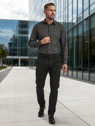 Cорочка чоловіча чорна OZONEE V/V184