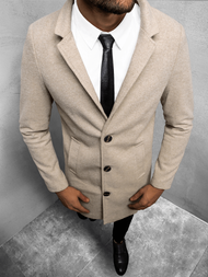 Płaszcz męski beżowy OZONEE O/5628