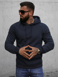 Bluza z kapturem męska granatowa OZONEE O/8B151/25