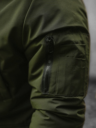 Kurtka zimowa męska z futerkiem khaki OZONEE JS/M2019/136