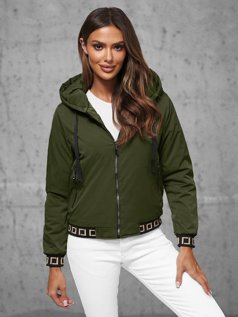 Куртка жіноча Темно-Зелена OZONEE JS/16M9083/136