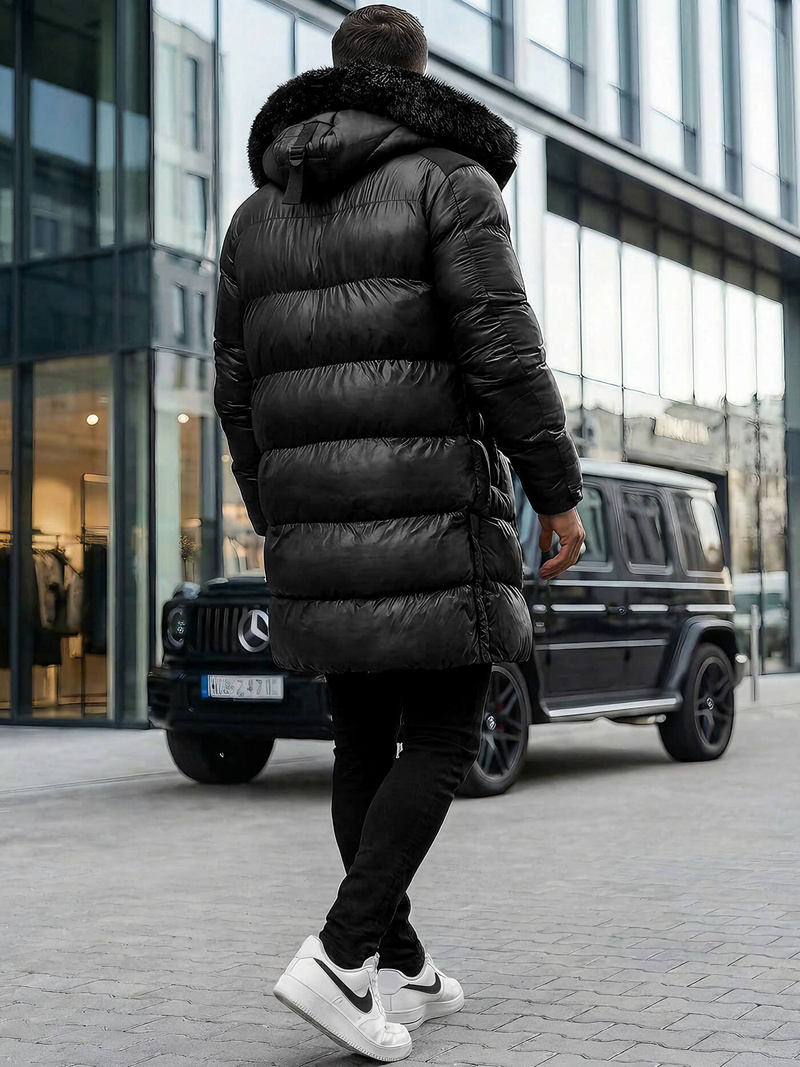 Kurtka męska zimowa czarna OZONEE O/M800Z