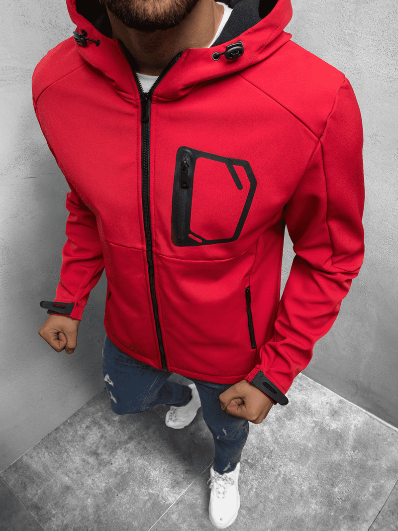 Куртка softshell чоловіча Червона OZONEE JS/KS2186