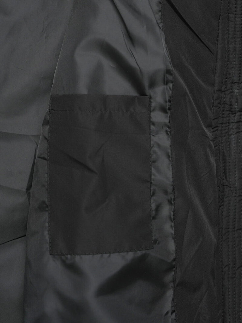 Kamizelka damska długa pikowana czarna OZONEE JS/5M3152/392Z