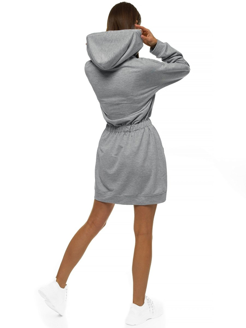 Sukienka damska szara OZONEE O/MB2043