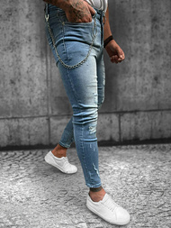 Spodnie jeansowe męskie jasno-niebieskie OZONEE O/270SP