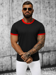 T-shirt męski czarny OZONEE JS/8T83/3Z
