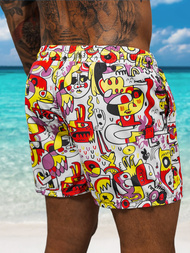 Spodenki kąpielowe męskie białe OZONEE O/22205003