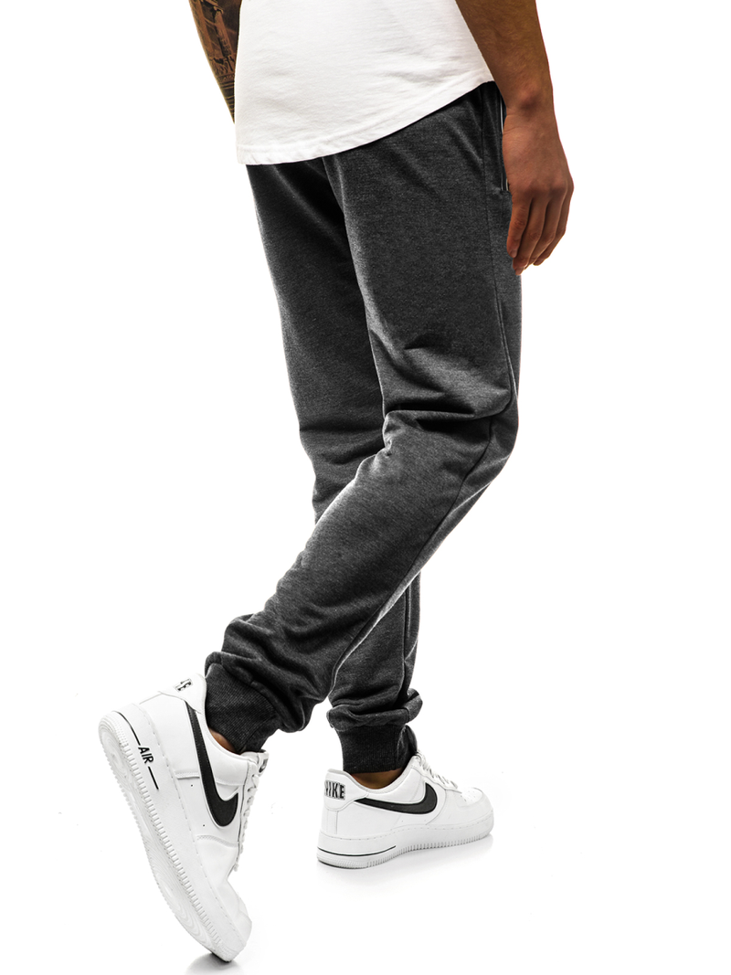 Spodnie dresowe męskie grafitowe js/xw001s