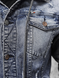 Чоловіча джинсова куртка Синя OZONEE NB/MJ537B