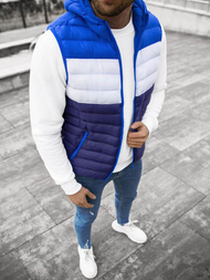 Безрукавка чоловіча Темно-Синя/Синьо OZONEE JS/M13075/215Z