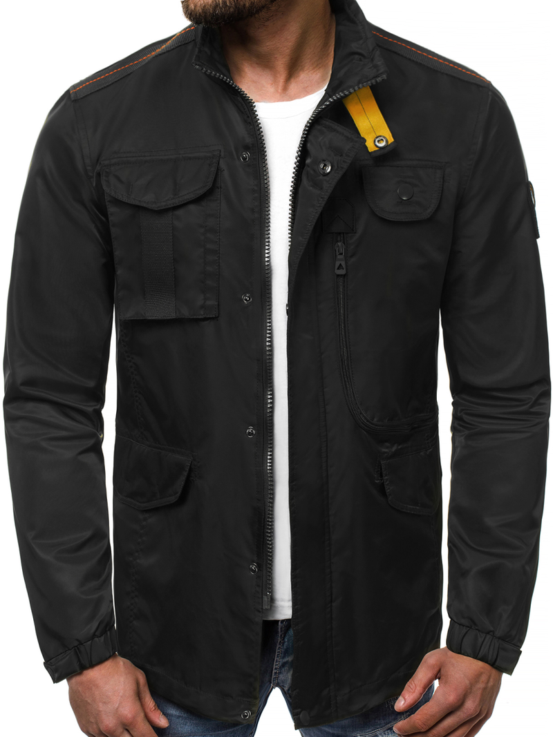 Kurtka przejściowa męska czarna OZONEE O/99237