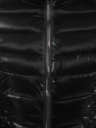 Kurtka zimowa damska z futerkiem czarna OZONEE O/DK030/1